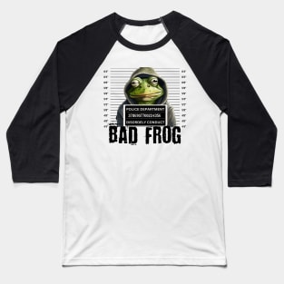 Bad Frog, Kermit mugshot Baseball T-Shirt